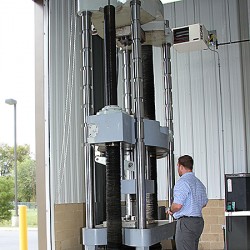 Tensile test to 600,000 lbs.